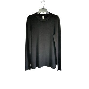 Lululemon Athletica Black Ribbed Sweater